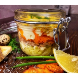 Салат с атлантическим тунцм и майонезным соусом